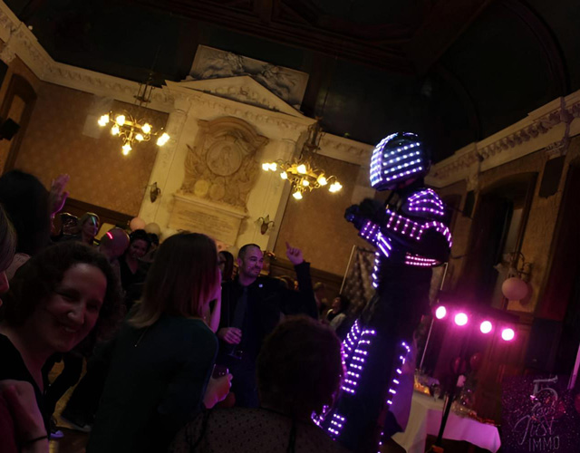 Robot LED mariage