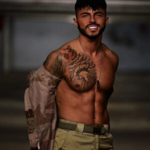 Striptease thème militaire Enzo